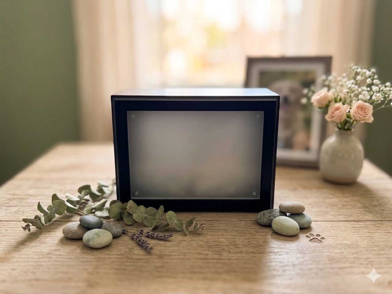 Walnut Photo Urn