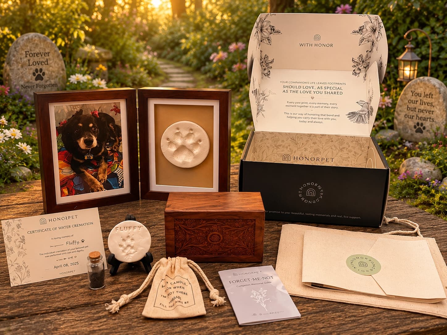 Pet cremation memorial return